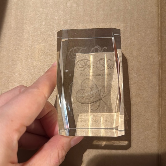 Other - For you on valentine’s day, you’re the love of my life glass 3D